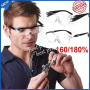 180% Mighty Sight Glasses Magnifying with LED Lights Eyeglasses Rechargeable AU