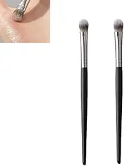 RERLOG BK Beauty A506 Concealer Brush, BK Concealer Brush Under Eye, Angie Hot & Flashy A506 Concealer, Foundation Contour Conceal Brush, Round Head Eye Shadow Brush, Nose Contour Brush (2PCS)