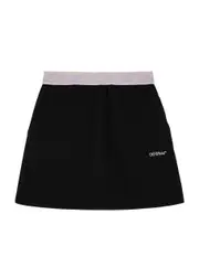 Off-white Kids Bookish Logo-print Cotton Skirt (4-10 Years) - Black 10YR (10 years)