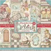 Stamperia Alice Through The Looking Glass 12" x 12" Paper Pad ,Scrapbooking