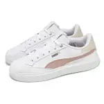 【PUMA】休閒鞋 LAJLA LTHR WNS 女鞋 白 粉紅 小白鞋 百搭 復古(390643-03)