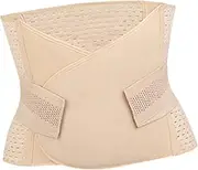 [TOGEVAL] Postpartum Belly Belt Abdominal Binder for Women Postpartum Support Waist Shaper for Women Tummy Control Waist Training Cincher Belts Tummy Control Polyester Khaki