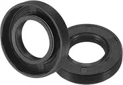 uxcell Oil Seal, TC 30mm x 55mm x 11mm Nitrile Rubber Cover Double Lip with Spring for Mechanical Motive Axle Bearing Shaft, Black 2 Pcs