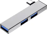 High Speed USB Hub, External USB 3.0 Hub, Easy to Attach SuperSpeed USB Hub, Simple to Use USB HUB Direct for Work, Travel, School, Office, Family