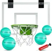 Mini Basketball Hoop - Glow in the Dark, over the Door Basketball Hoop Indoor...