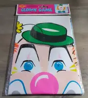 Vintage 1976 Pin The Nose On The Clown Party Game Birthday Beistle Unopened
