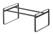 Adjustable Shoe Rack-Spacesaving Solution, One Size Black Storage