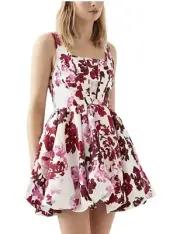 AJE Suzette Size Aus 6 (US 2) Mini Bubble Hem Dress- Roses Of Provence- NWT
