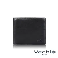 在飛比找momo購物網優惠-【VECHIO】台灣總代理 堅毅號 8卡中間翻零錢袋皮夾-黑