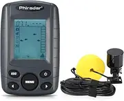 GUYOS Portable 2.4 Inch LCD Fish Finder 240FT Depth Range Fishing Finder with Wired Sonar Sensor Transducer