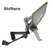 Motorcycle Front Foot Pegs Motorcycle Left Footrest Gear Shift Lever Pedal For Kawasaki Ninja 300/250/r Z250 Z300 Ex250 Ex300 1pc L Shifters1 CHINA