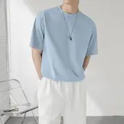 Short-Sleeve Plain T-Shirt Black - M