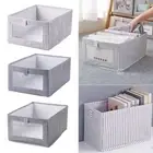 Non-Woven Clothes Storage Box Moisture-proof Closet Organizer Travel Storage