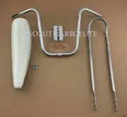 20" VINTAGE LOWIRDER SPARKLE WHITE BANANA SEAT W/WHITE GRIP,SISSYBAR & HADNLEBAR