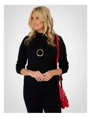 [Fella Hamilton] Viola Turtle Neck Sweater in Black
