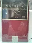 NOS CAPELLA TABLECLOTH RED 60×84 oval 100% Polyester in package cover dining eat