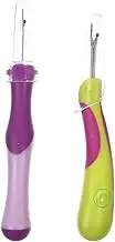 Hohopeti 2Pcs Sewing Seam Rippers Durable Stitch Removers for Crafting Tools for Opening Seams Designed with Bright Colors for Easy Visibility Work Area
