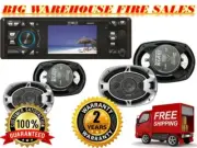 Absolute DMR-360 & 2 BLS-6904 Single Din Car Stereo Bundle3.5" Car Stereo DVD/CD