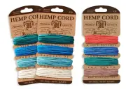 Hemp Cord Cards (lot of 3) Hemptique - for Jewelry Making Beading & Crafts