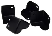 Black Speaker Box Metal Corner Pieces 4 Pack 1.5 x 1.5" Car Home and DJ