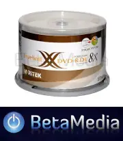 250 x RITEK 8.5GB DVD+R DL Dual layer 8X - Full Hub Printable DVD Discs