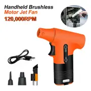 120000RPM Brushless Motor Turbo Blower Mini Turbo Jet Fan Handheld Rechargeable