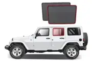 Genuine SNAPSHADES Car Rear Window Shades for Jeep Wrangler (JK; 2007-2018)