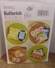 Butterick Fanny Pack Zipper Case Electronics Cover Pattern #6002 Waverly Uncut