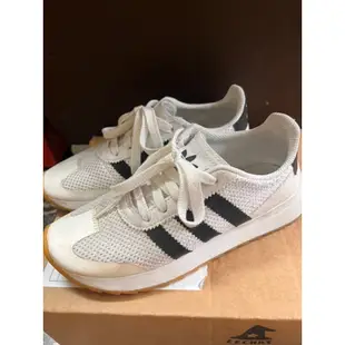 [二手］ ADIDAS ORIGINALS FLASHBACK FLB 白黑網布 麂皮 李聖經