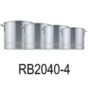 8 PC Tamales Aluminum Stock Pot Set With Steamer Rack
