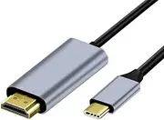 USB C to HDMI Cable [4K 60Hz 1.8M], Type C HDMI Adapter Thunderbolt 4/3, HDMI Extender Cable Compatible for iPhone 15 Pro/ProMax, MacBook Pro, Samsung S23, iPad Air 4/Pro 2021, iMac and More