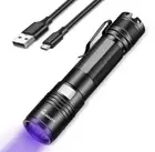 2X 5W UV Ultra Violet LED Flashlight Blacklight 395 nM Inspection Lamp Torch