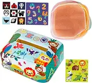 Toddler Toys Tissue Box Pull Toy Soft Fabric Sensory Plaything for Babies