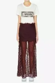 BNWT SASS & BIDE "The After Glow" Spotted Sheer Maxi Skirt - Size 12 - $550