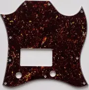 Guitar Pickguard For Gibson SG Standard Single Humbucker,4 Ply Brown Tortoise