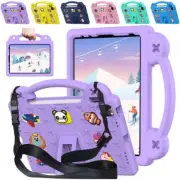 For iPad Air 11" M2 M3 2025 Shockproof Kids EVA Case Stand Handle Cover Strap