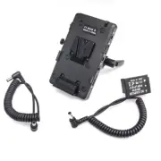V-lock Power Plate w/ D-tap& clamp+DR-18 LP-E17Dummy Battery for Canon 77D 760D