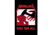 Metallica Kill Em All Textile Poster (Red/Black/White) (106cm x 70cm)