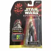 1998 JAR JAR BINKS Star Wars Episode 1 Action Figure Phantom Menace Commtech