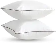 Yaltar 18x18 Pillow Inserts Set of 2, Soft Fluffy Down Alternative Throw Pillow Inserts, 18x18 White Square Decorative Throw Pillows for Couch