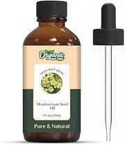 ORGANIC ZING Meadowfoam Seed (Limnanthes Alba) Oil | Pure & Natural Carrier Oil for skincare & hair care- 30ml/1.01fl oz