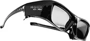 Hi-Shock DLP Pro 7G Black Diamond DLP Link 3D Glasses Compatible with DLP 3D Projector from Acer, BenQ, Viewsonic, Optoma, LG [Shutter Glasses] 96-200 Hz - Rechargeable | DLP Link