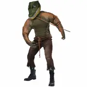Gator Man Gatorman Alligator Reptile Horror Creature Halloween Mens Costume