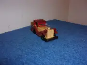 COLLECTIBLE SOLID WOOD MINI 4" OLD TIME STLYE ROADSTER TOY CAR #2