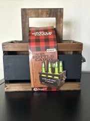 Take Note Wooden Bottle Chalk Board Finish with Built-In Metal Bottle Opener