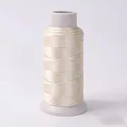 bandezid Nylon Beading Thread Cord, Nylon Chinese Knotting Cord, Cord Beading Thread String for Bracelet Necklace Jewelry Making,28 Colors-Off-white 1251# Roles