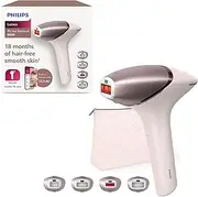 Philips Lumea Series 9900, IPL Hair Removal Device, SenseIQ and SkinAI Technology, 4 Attachments for Body, Face, Bikini and Armpits, Wired and Wireless, Model BRI951/00