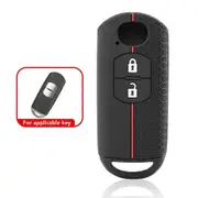 Silicone Car Key Case For Mazda CX-5 CX5 Atenza CX-7 CX-9 MX5 Cover Keyless Remote Fob Shell Skin Holder Protector black 2 button Black