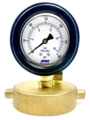 2-1/2" NST Fire Hydrant Static Pressure Cap Gauge 0-300 PSI with bleeder