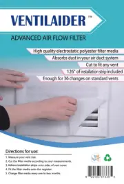 Ventilaider Complete Air Vent Filter Set 20 x 84 Electrostatic Media With 1